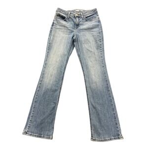 Lee Regular Fit Boot‎ Cut Mid Rise Light Wash Denim Jeans Women Waist 29